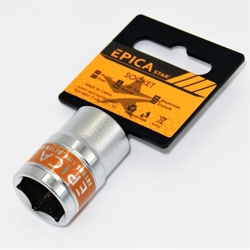 EPICA Mata Kunci Shock Ukuran 10 MM Sherlock Drive Socket 0.5Inch 10mm