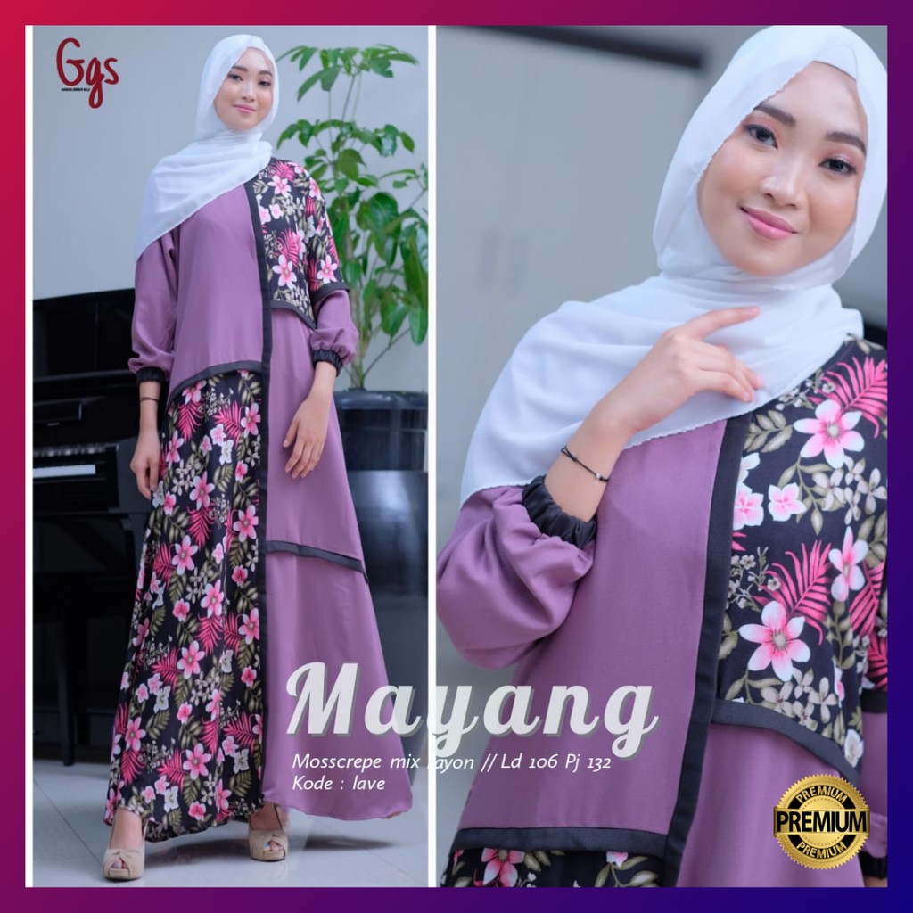 Mayang Dress Original by Shofiya – Dress Batik Modern Dress Muslim