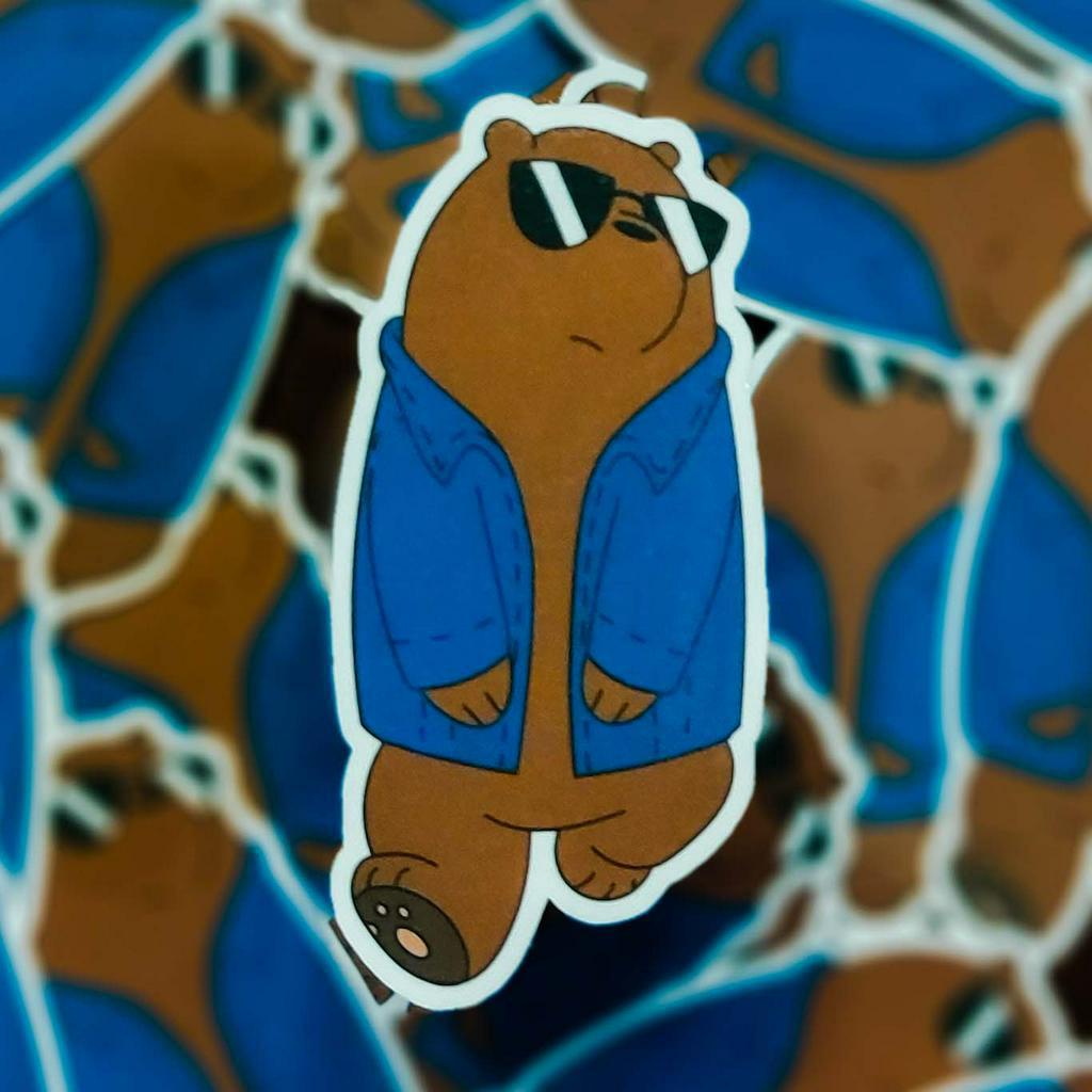 

Sticker We Bare Bears Cool Grizzly Kualitas Anti Air Anti Gores Stiker Lucu - Laptop/ Jurnal/ Tumbler/Koper/Cermin/ Kulkas DLL