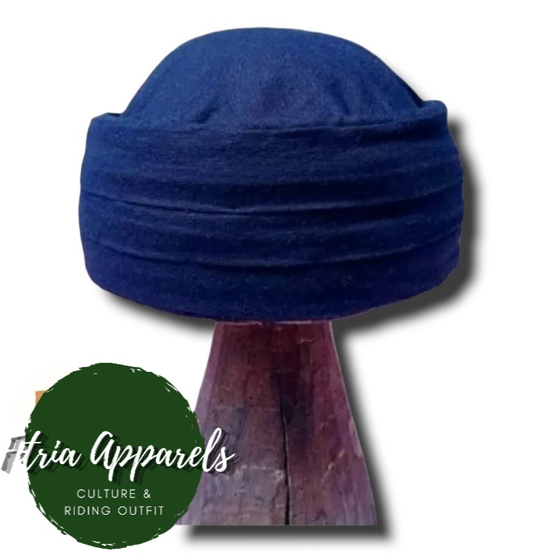 peci buhun praktis permanen siap pakai clasik ekslusif quality praktis siap pakai warna navy biru Do