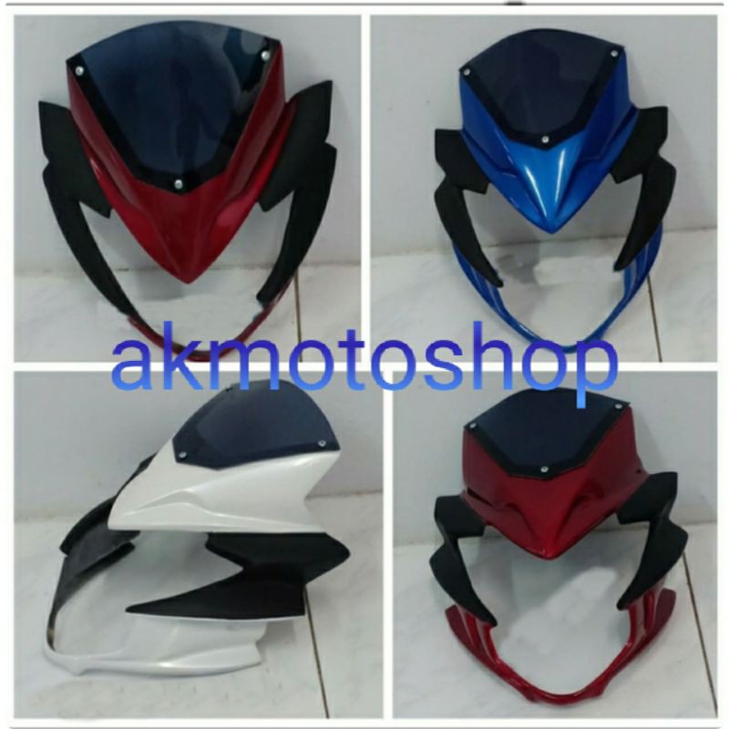 cover headlamp yamaha byson - cover lampu byson - topeng byson