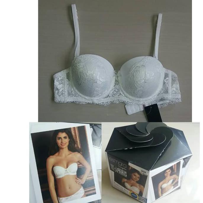 Terlarisss Top Bra Esmara 276156 Half Cup White Lace On Cup