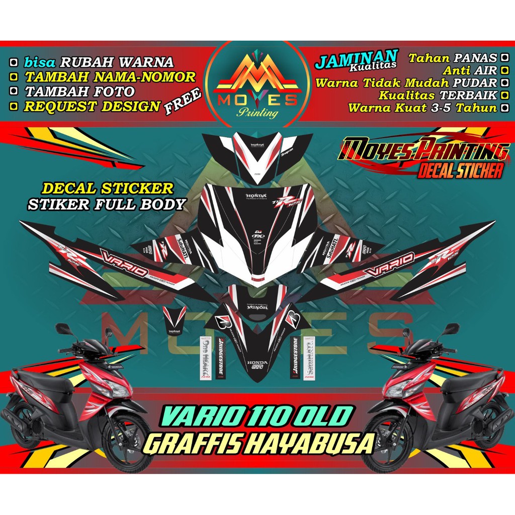 decal vario 110 decal stiker motor vario 110 decal vario old decal motor honda vario 110 old