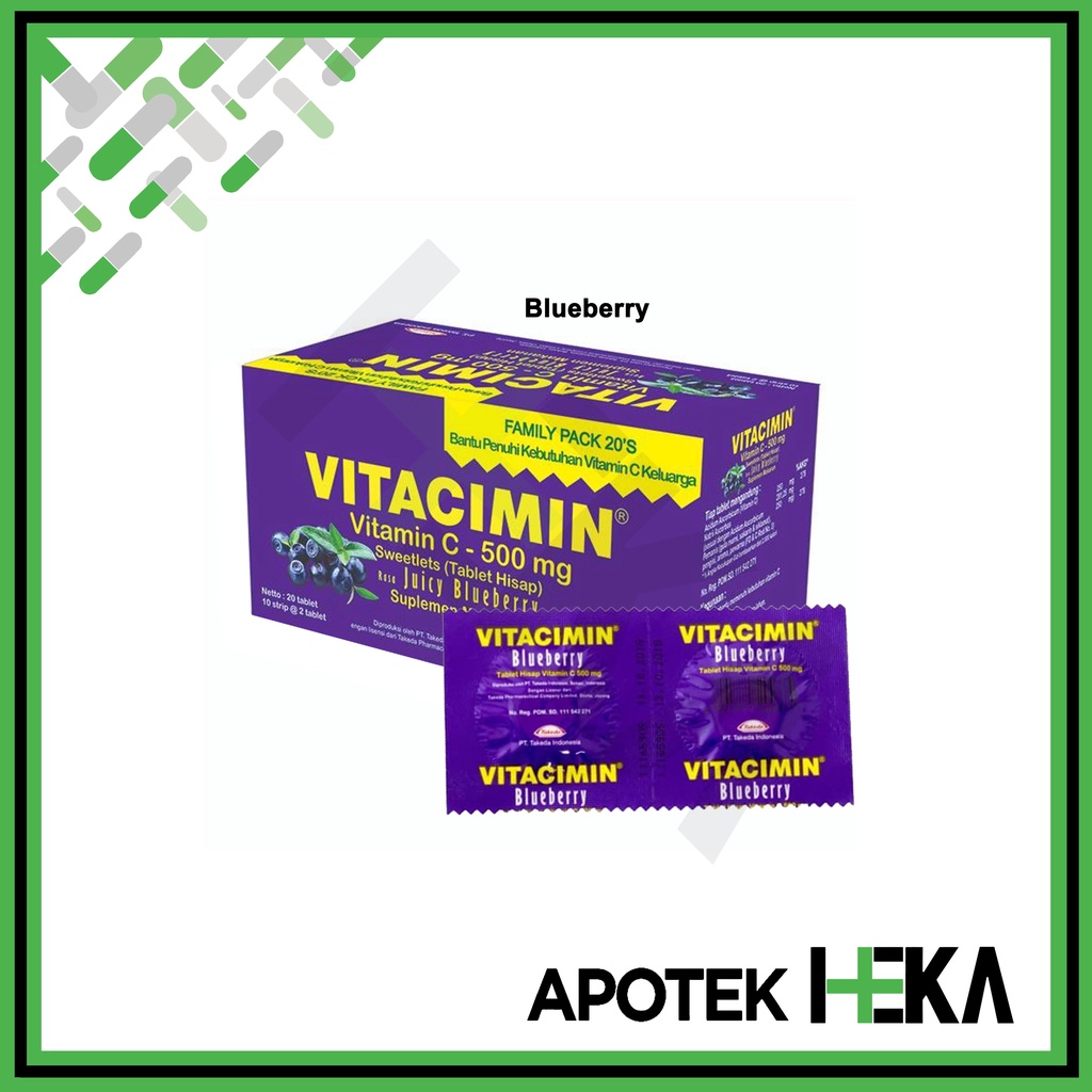 Vitacimin Takeda Vitamin C 500 mg Box isi 50x2 Tablet (SEMARANG)