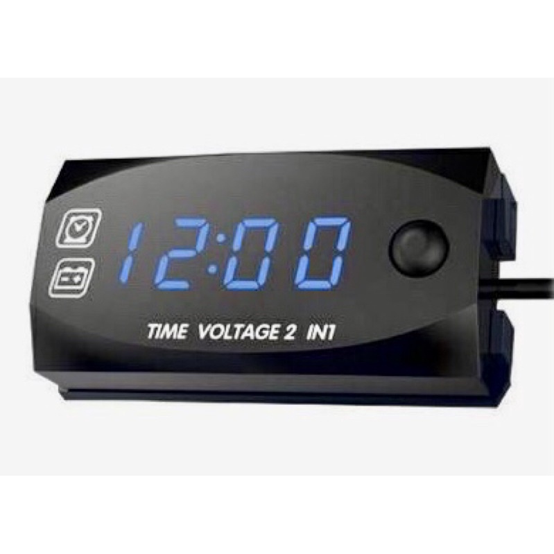 Voltmeter Volt Meter ACCU Aki 2 in 1 Mini 2 12V Universal Semua Motor Bisa