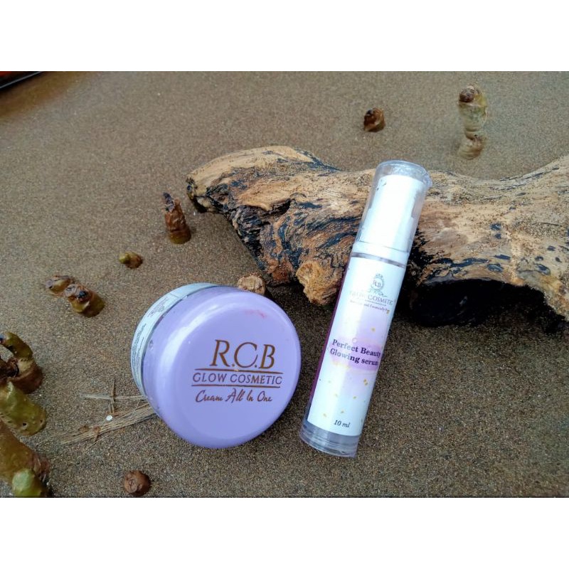 CREAM ALL IN ONE STEP 1 + SERUM GLOWING RCB GLOW COSMETIC