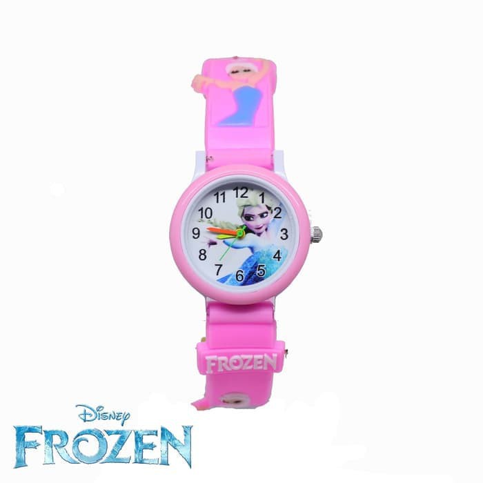 Terbaru JAM TANGAN ANAK PEREMPUAN FROZEN ELSA ANNA JAM TANGAN RUBBER ANALOG