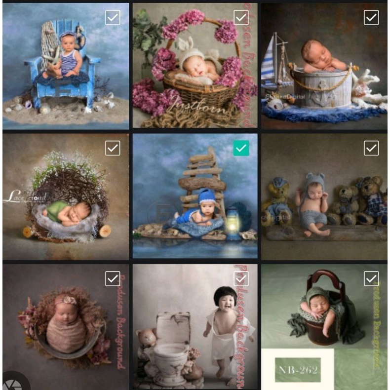 Newborn Baby Photography Backdrop Kain Background Foto Bayi Studio Photo