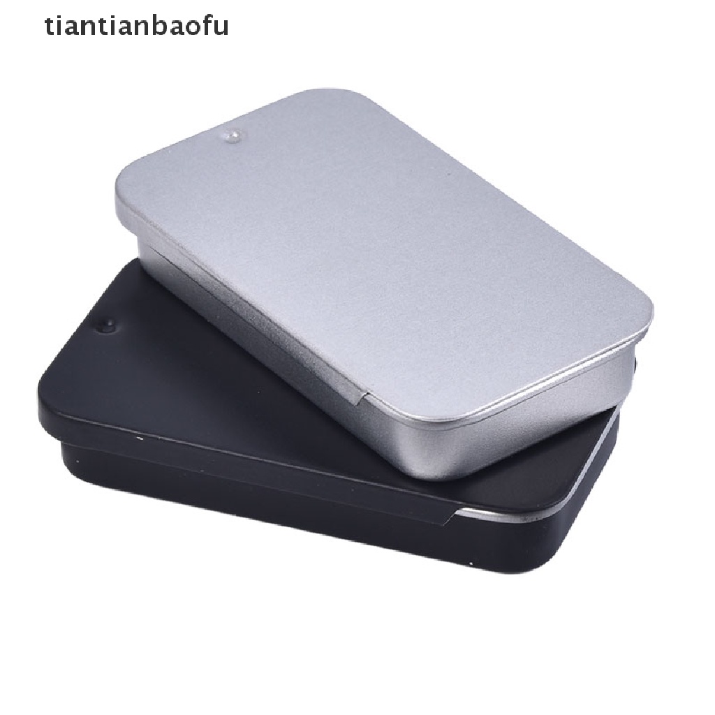 [tiantianbaofu] 1PC Mini Iron Box Slide Cover Storage Box Wedding Portable Tin Boxes Container Boutique