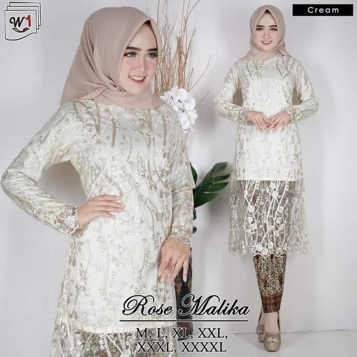 set kebaya rose malika berkualitas