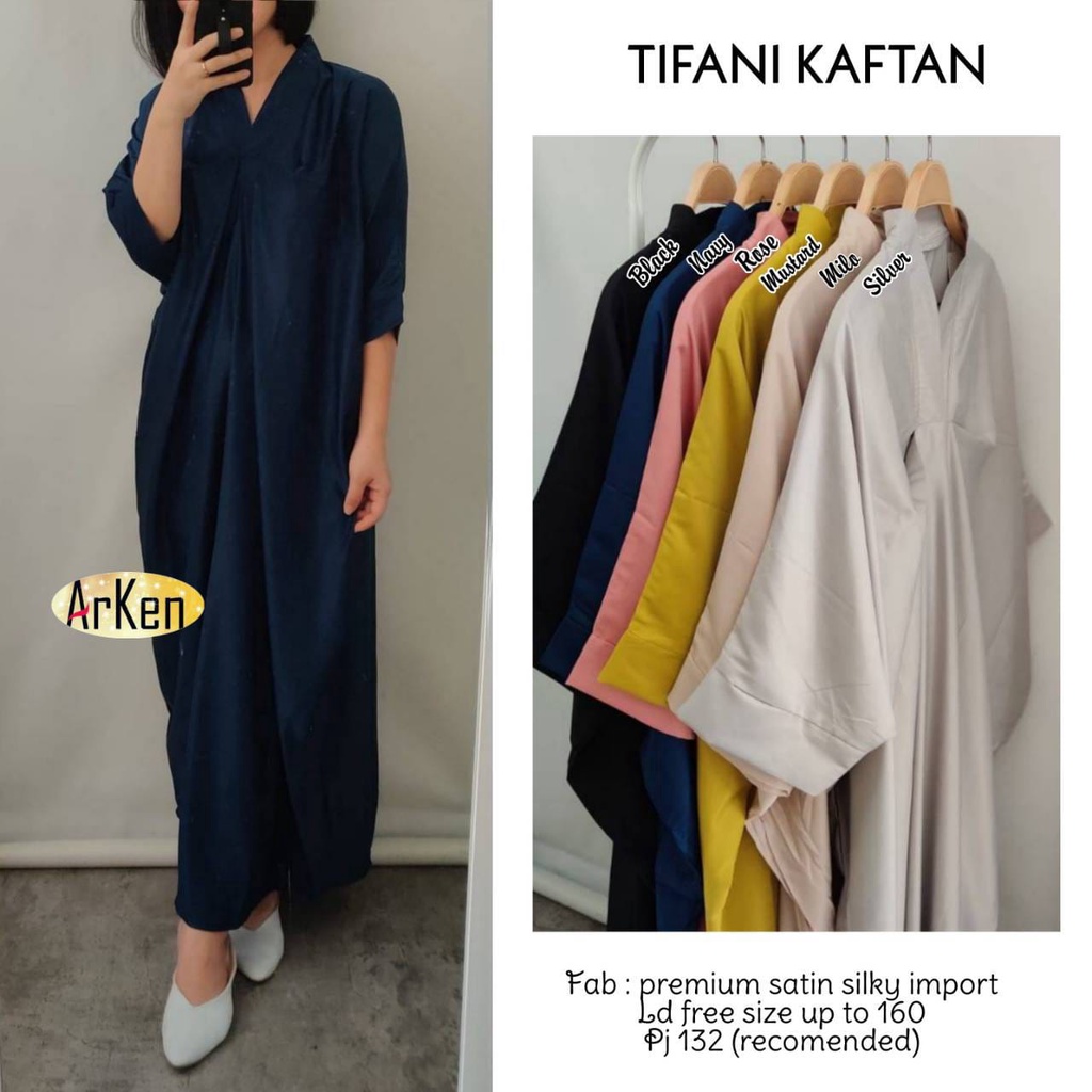 KAFTAN POLOS BESTSELLER TERMURAH || KAFTAN MUSLIMAH MOTIF POLOS PREMIUM || TIFANI KAFTAN WANITA DEWA