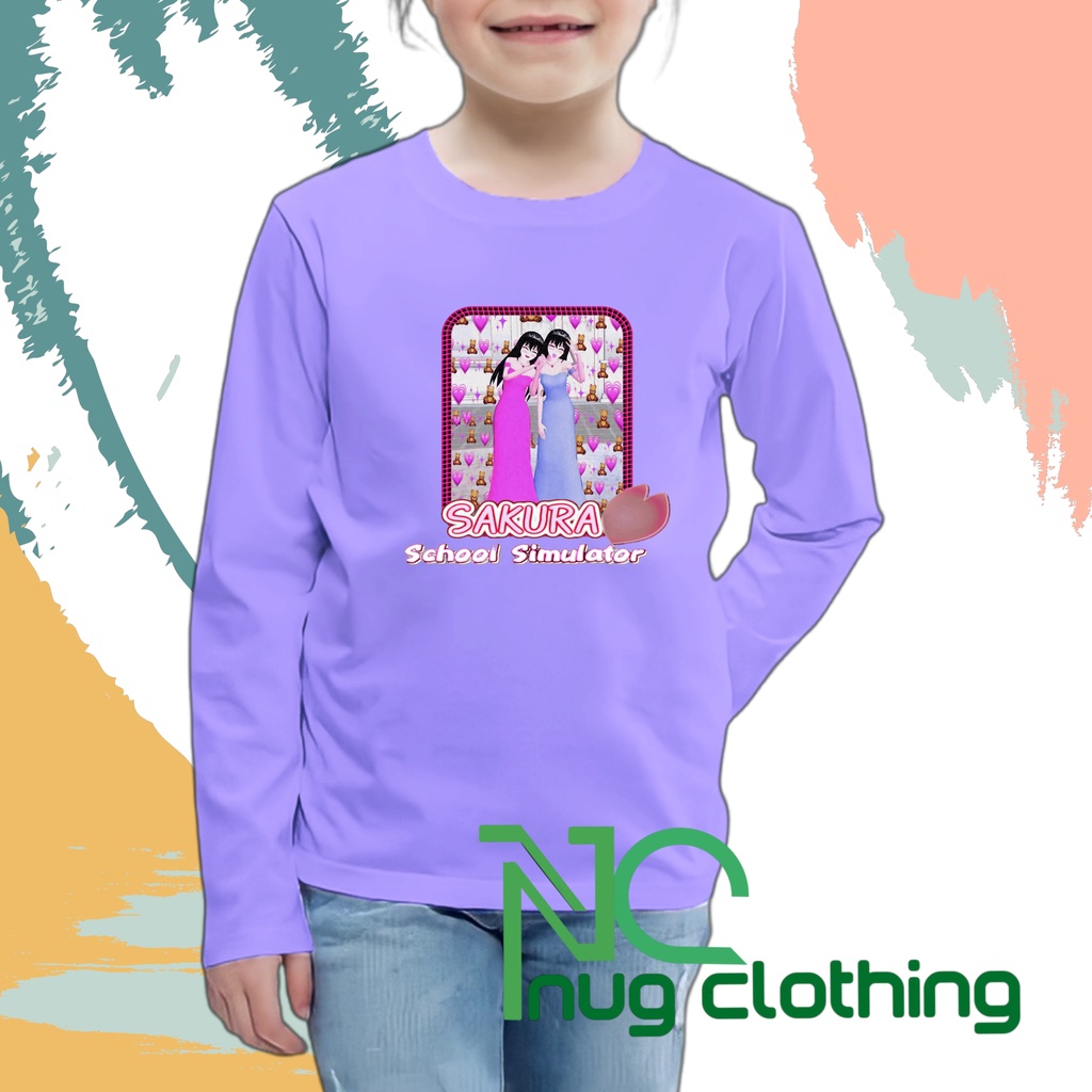 Baju Kaos Anak Sakura School Simulator Lengan Panjang