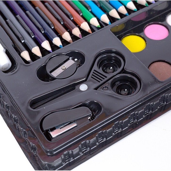 WJ514 Crayon Set 150 Pcs Art Set Peralatan Gambar Lukis Isi 150 Pensil Warna Krayon Set