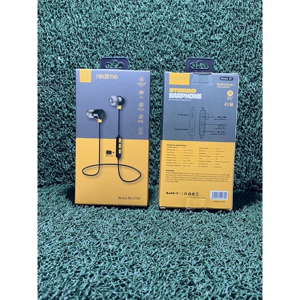 HEADSET - HANDSFREE - EARPHONE BLUETOOTH REALME MJ6700 MEGABASS EXTRABASS SPORT BISA SLOT MEMORY CARD KUALITAS GRADE A