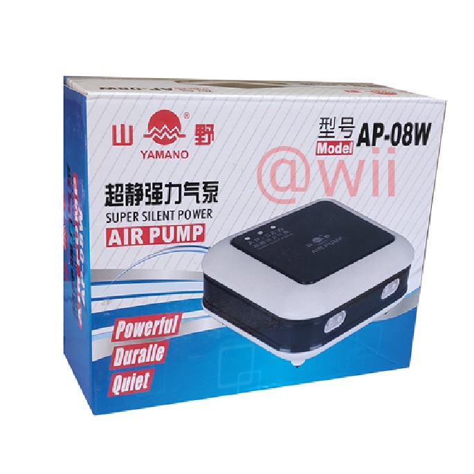 Yamano Ap-08W Mesin Air Pump Aerator Ap 08 4 Lubang Titik Aquarium
