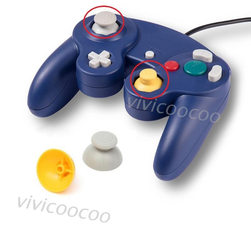 Vivi 1 Set Cap Tombol Analog Joystick Pengganti Bahan Silikon Untuk Nintendo Switch Ngc