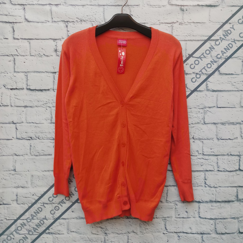 Cotton Candy Cardigan Wanita Rajut Blazer Tangan Panjang Motif Renda 8711 Outer Knit