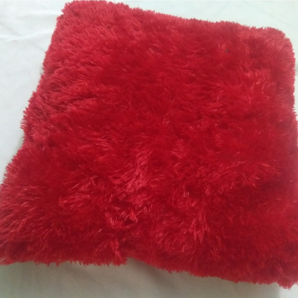 BANTAL KOTAK POLOS BULU RASFUR terlaris,murah,bisa cod