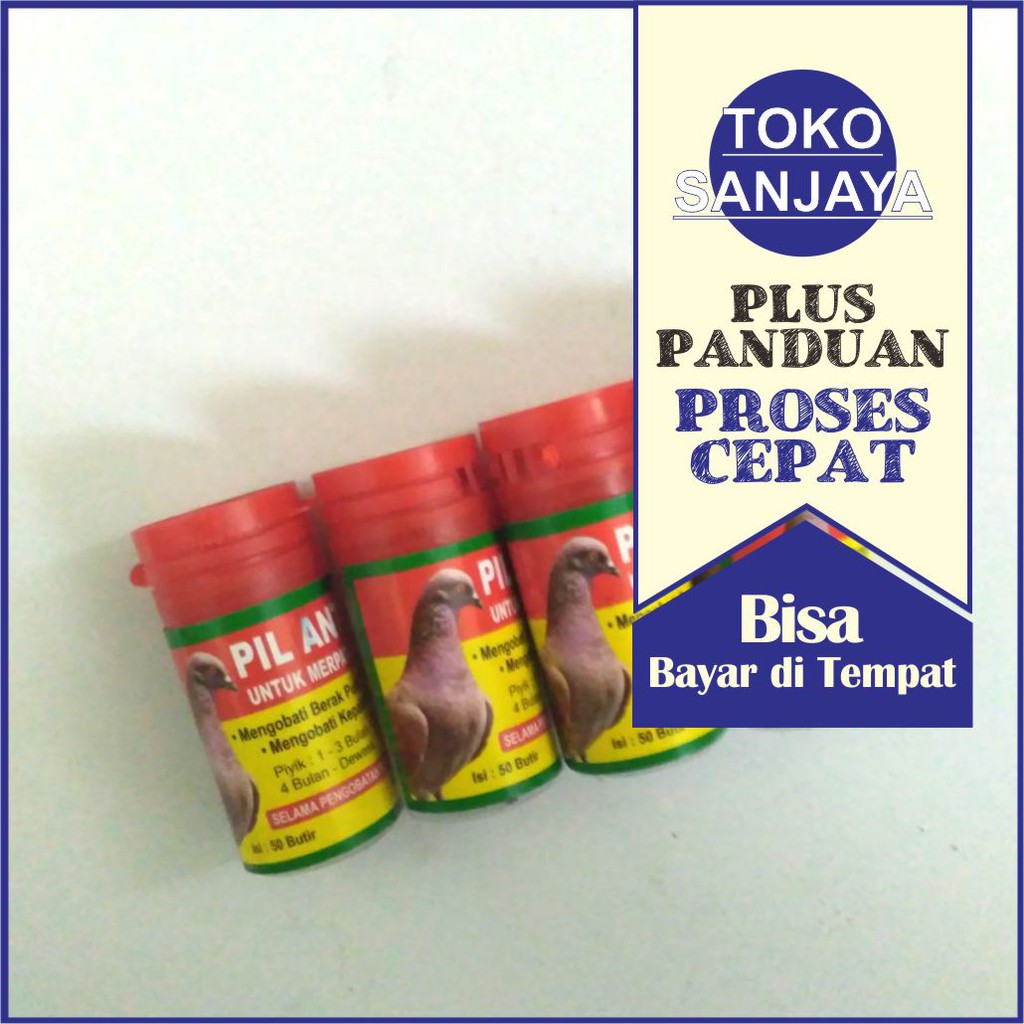 Pil antibiotik burung merpati balap sakit dan jamu burung derkuku berak kapur putih pilaren