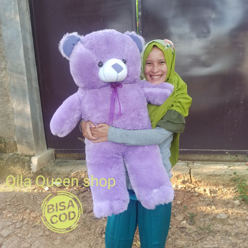 Boneka Teddy bear jumbo gratis ukir nama atau photo