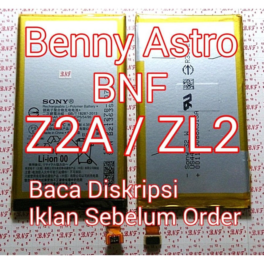 Original Baterai Sony Xperia Z2A - ZL2 - D6563 - Docomo