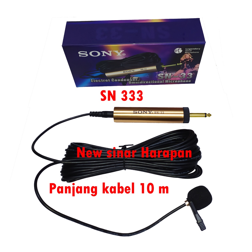 Mic jepit sony sn 33 / mic jepit kerah baju Sony sn 33/