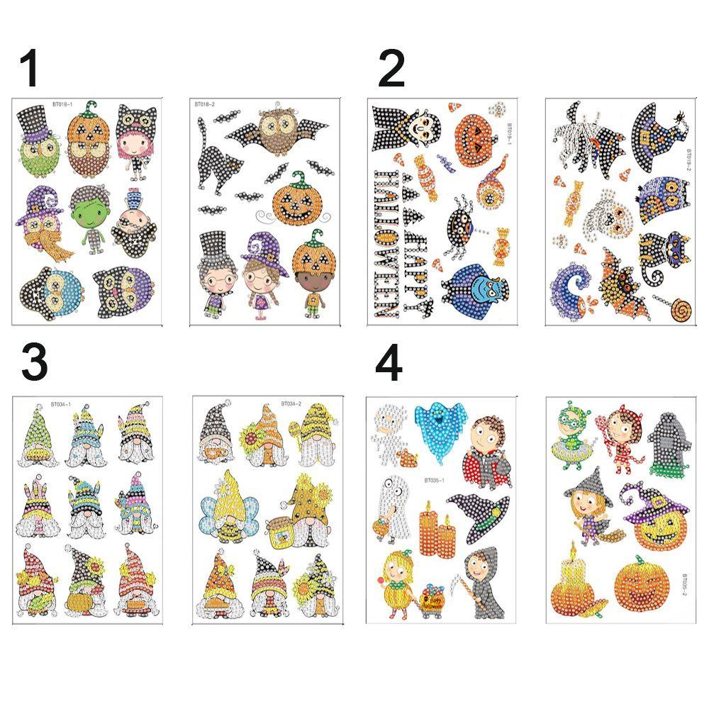 2pcs / set Stiker Dinding Motif Kartun Halloween Untuk Anak