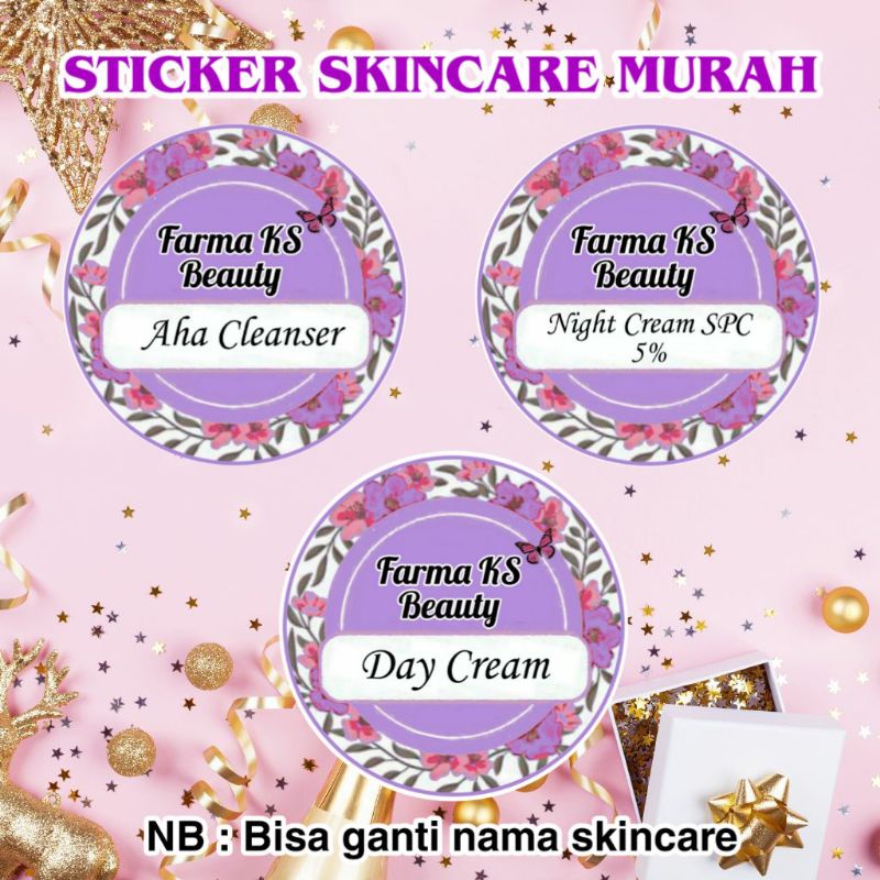 

STIKER PRODUK SKINCARE MURAH (MINIMAL ORDER 100 PCS)