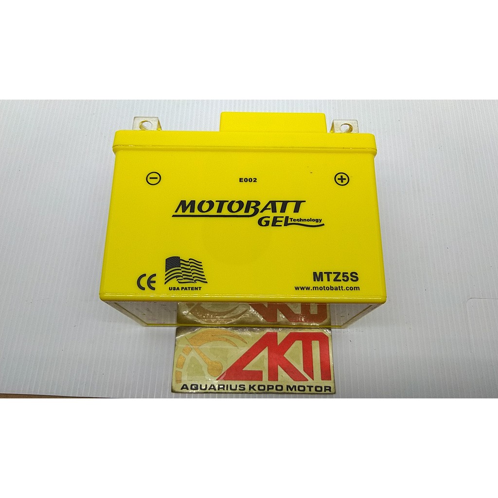 Aki Motobatt MTZ5S GTZ5S 4.2Ah Accu Motobatt Gel Aki Beat Karisma Xeon