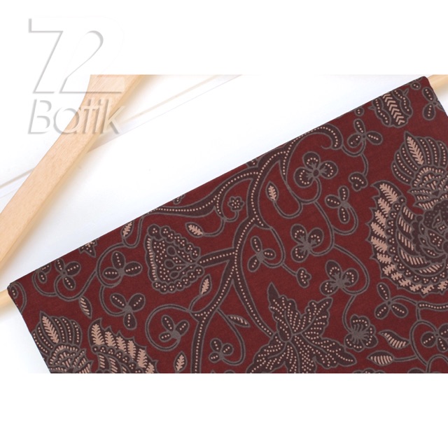 BAHAN BATIK PREMIUM Katun Warna Merah Maron Maroon Marun 722675 Cap 72 Jarik Jarit Samping Kebat Panjang Batik Katun Modern Premium Bahan Seragam Batik Pernikahan Kantor Keluarga Murah Kamen Jadi Batik Bali Lembaran