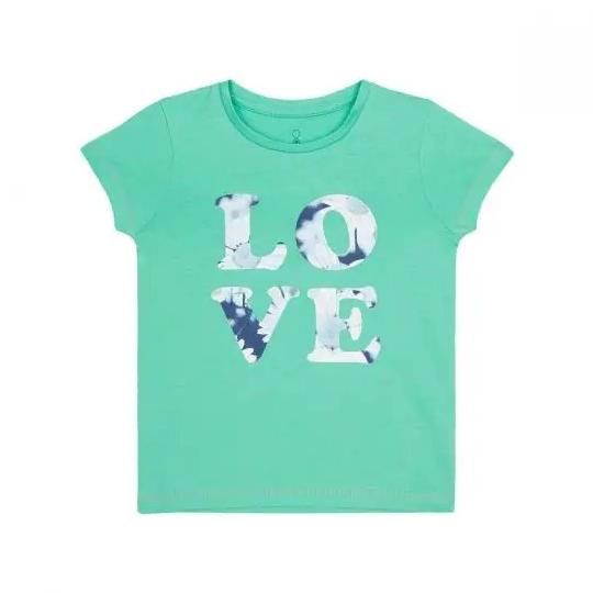 MOTHERCARE Kaos Anak Perempuan Motif Love Warna hijau