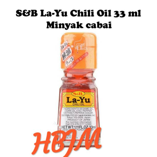 

S&B Layu Chili oil 33 ml / minyak cabe untuk ramen