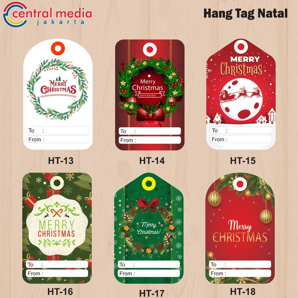 

HANG TAG NATAL CHRISTMAS BAHAN BLUES WHITE BISA DITULIS TIDAK LUNTUR HAMPERS TAG KARTU UCAPAN NATAL
