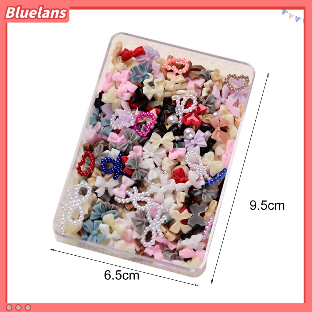 Bluelans 1 Kotak Ornamen Kuku 3D 50g Untuk Dekorasi Manicure Wanita