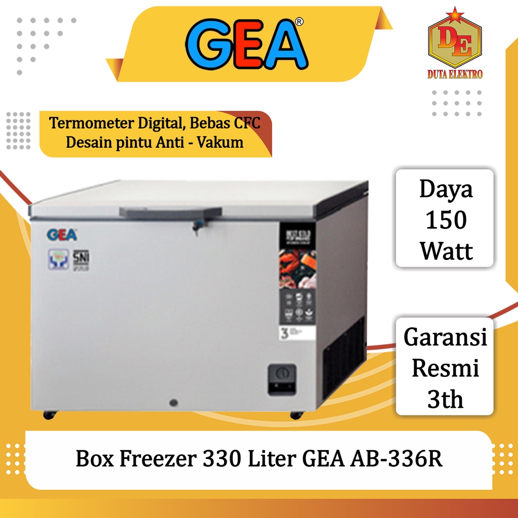 Box Freezer Gea AB 336 R Chest Freezer 330 Liter