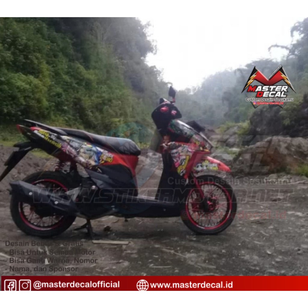 Decal Stiker Motor Vario 125-150 ESP All Motif