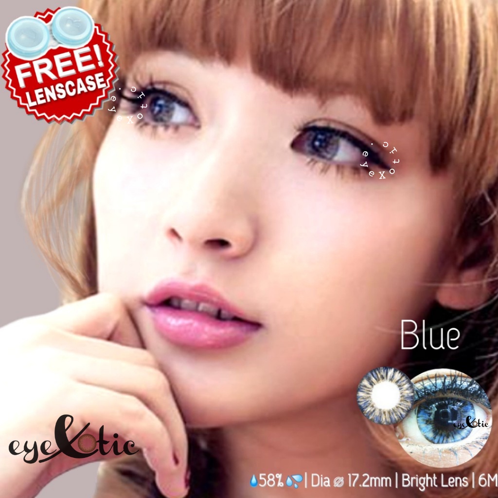 Softlens Baby Color Vivian Blue - Soflens COD Tangerang by Eyexotic - Kadar Air Tinggi