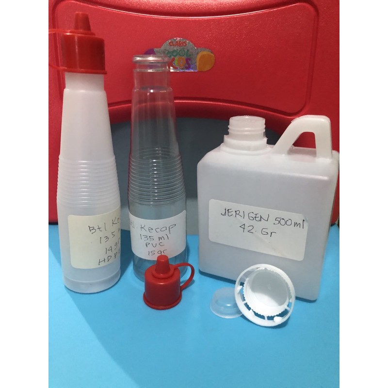 BARU botol jerigen 500 ml HDPE segel/botol minyak/botol jerigen 500 cc/botol derigen 500 ml