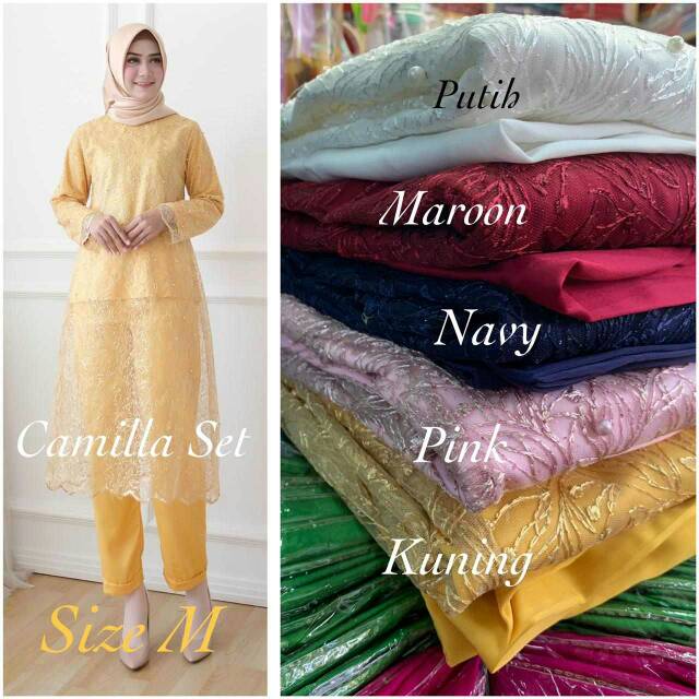 CAMILLA SET (tunik tile + celana)