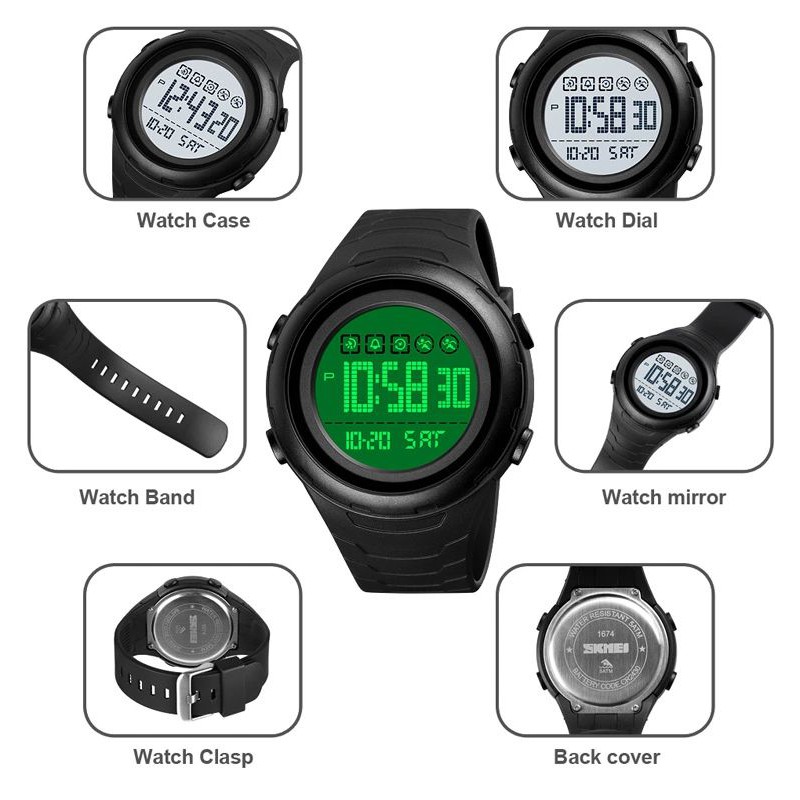 SKMEI 1674 Jam Tangan Pria Digital Anti Air WATCHKITE WKOS