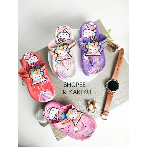 SANDAL ANAK CEWE HELLO KITTY SENDAL PEREMPUAN BAHAN KARET 2023