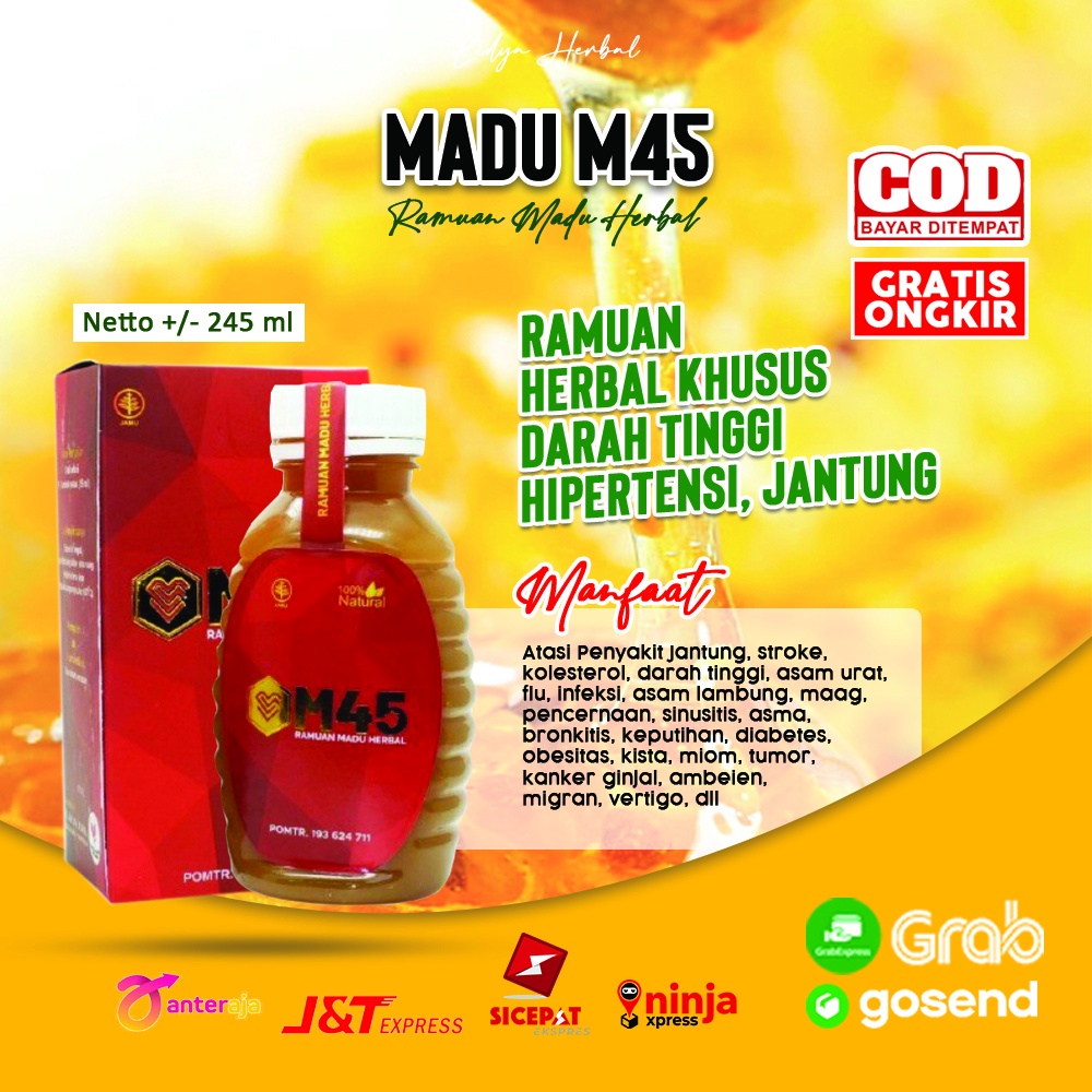 

Madu M45 Asli 245ml Obat Herbal Jantung Koroner Diabetes Lemak Darah Triglisireda Stroke Terbukti