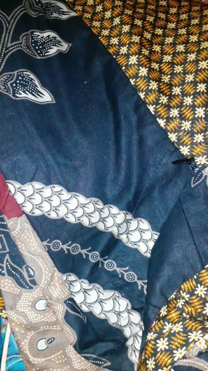 Gamis Batik Modern Murah Katun Halus Kombinasi Truntum, Ori Abiqiya Store Pekalongan Big Size Jumbo