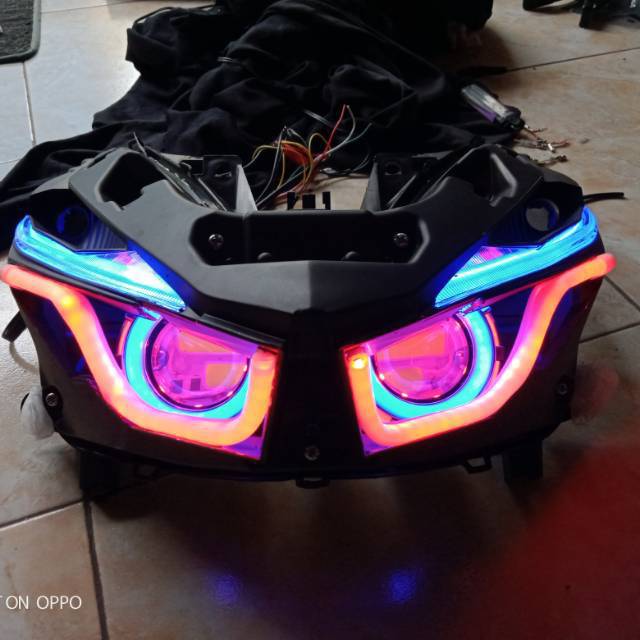 Jual Lampu Projie Vario Komplit l Custom Headlamp Vario Lampu Alis dan
