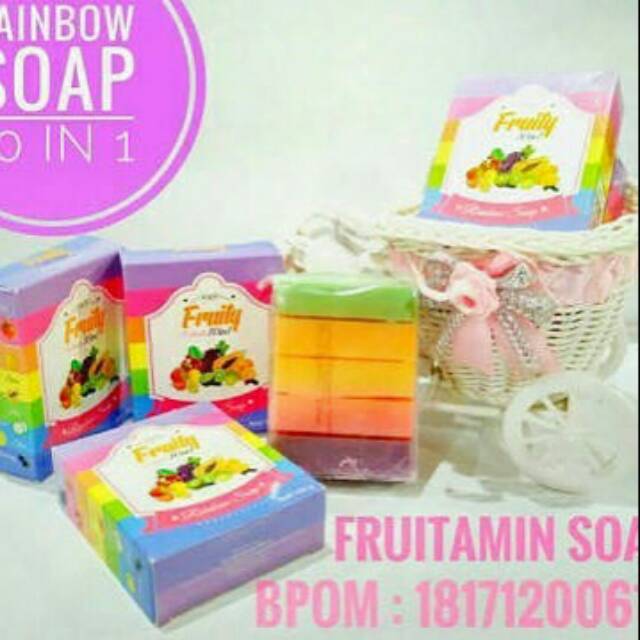 Fruitamin soap / sabun fruitamin / sabun buah fruity original BPOM