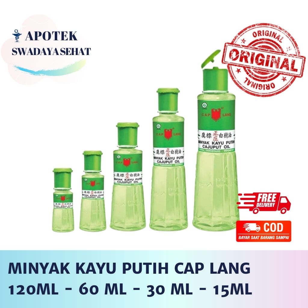 Minyak Kayu Putih Caplang 120 ML Cap Lang 60 ML 30 ML 15 ML - Menghangatkan Tubuh