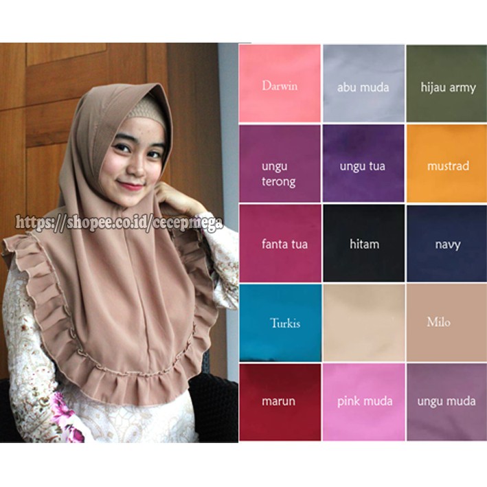 Hijab / Jilbab Simple Remple Gelombang