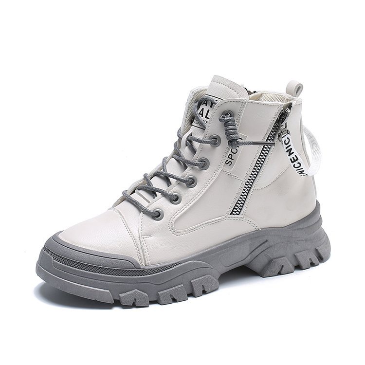 [ Import Design ] Sepatu Boots Wanita Import Premium Quality ID145-PUTIH
