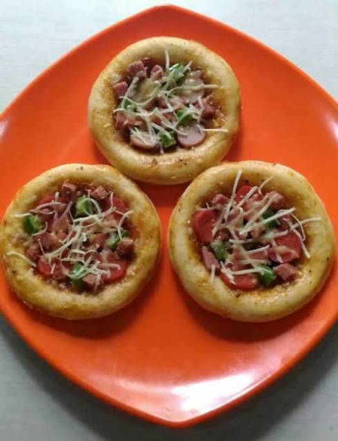 12pcs Loyang Pizza Mini 12 cm Cetakan Bolu Batik Lipat Alumunium