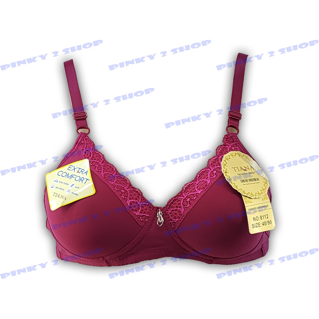 BRA BH TANPA KAWAT BUSA TIPIS KOMBINASI RENDA SIZE 34-40 KAIT 2